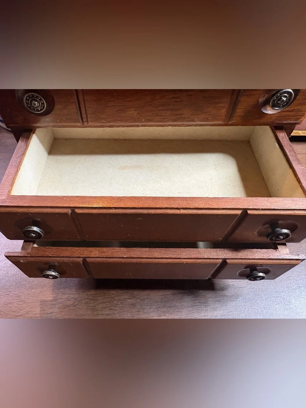 Vintage Wooden Jewelry Box
